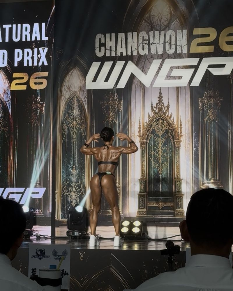 여자 스포츠모델 대회 무대